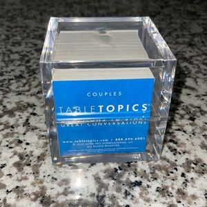 Couples table topics card game